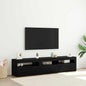 Gabinete de TV 2 pcs Roble Negro 180 x 35 x 40 cm