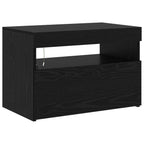 Gabinete de TV 2 pcs Roble Negro 180 x 35 x 40 cm