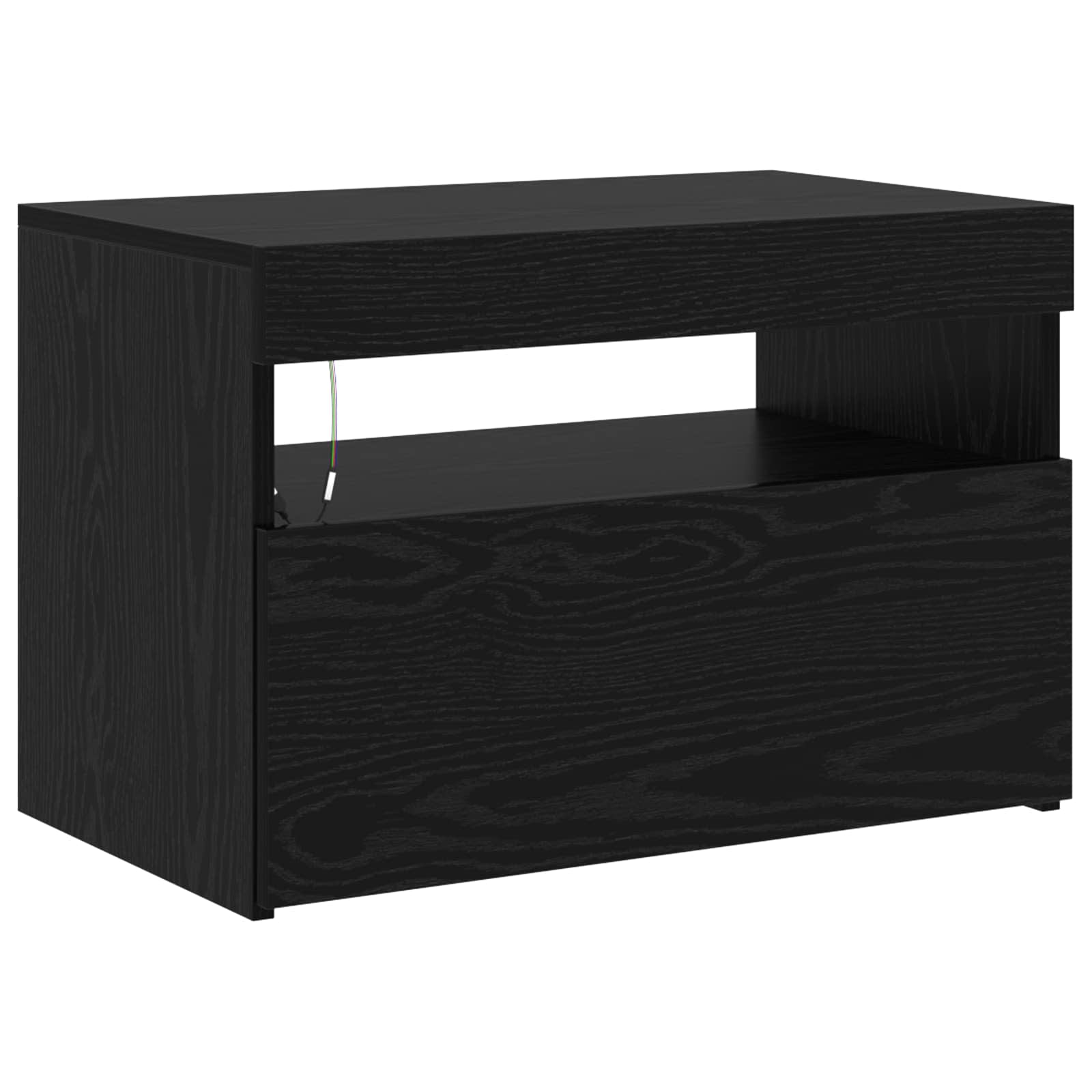 Gabinete de TV 2 pcs Roble Negro 180 x 35 x 40 cm