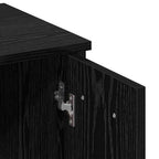 Juego de mesa de tocador LED con cajón 2 pcs Roble Negro