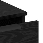 Escritorio Roble Negro 133 x 50 x 75 cm Madera de ingeniería
