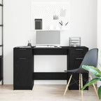 Escritorio Roble Negro 133 x 50 x 75 cm Madera de ingeniería