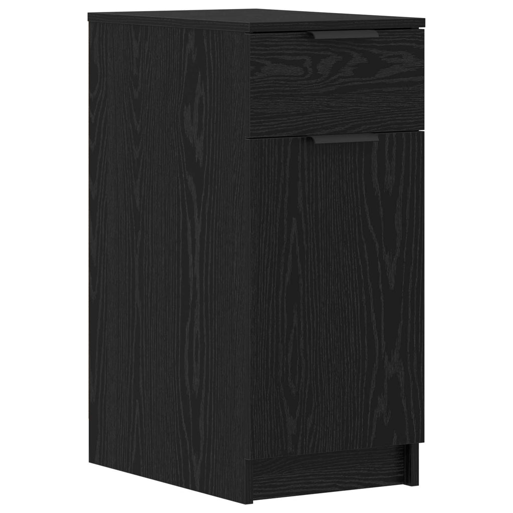 Escritorio Roble Negro 133 x 50 x 75 cm Madera de ingeniería