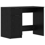 Escritorio Roble Negro 133 x 50 x 75 cm Madera de ingeniería