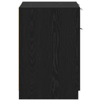 Escritorio Roble Negro 133 x 50 x 75 cm Madera de ingeniería