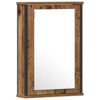 Juego de muebles de baño 2 pcs Marrón Madera contrachapada