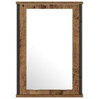 Juego de muebles de baño 2 pcs Marrón Madera contrachapada
