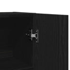 Armario para lavadora 2 pcs Roble Negro 70,5 x 71,5 x 181,5 cm