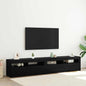 Gabinete de TV 2 pcs Roble Negro 180 x 35 x 40 cm