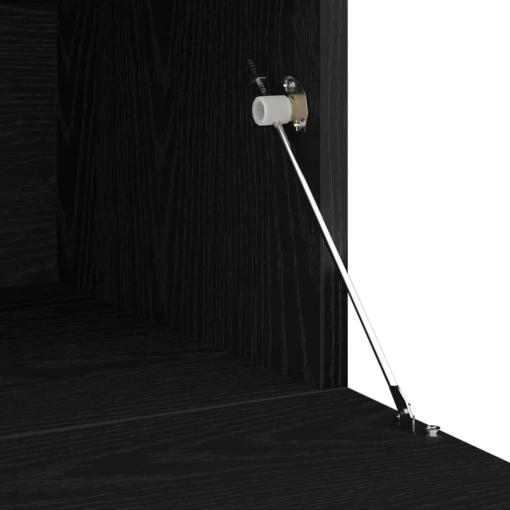 Conjunto de mueble de TV 3 pcs Roble Negro 240 x 35 x 40 cm