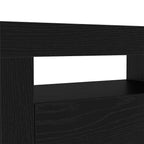 Conjunto de mueble de TV 3 pcs Roble Negro 240 x 35 x 40 cm