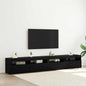 3-Piece TV Cabinet Set Black Oak 240 x 35 x 40 cm