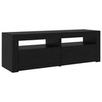 Conjunto de mueble de TV 3 pcs Roble Negro 240 x 35 x 40 cm