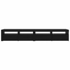 Conjunto de mueble de TV 3 pcs Roble Negro 240 x 35 x 40 cm