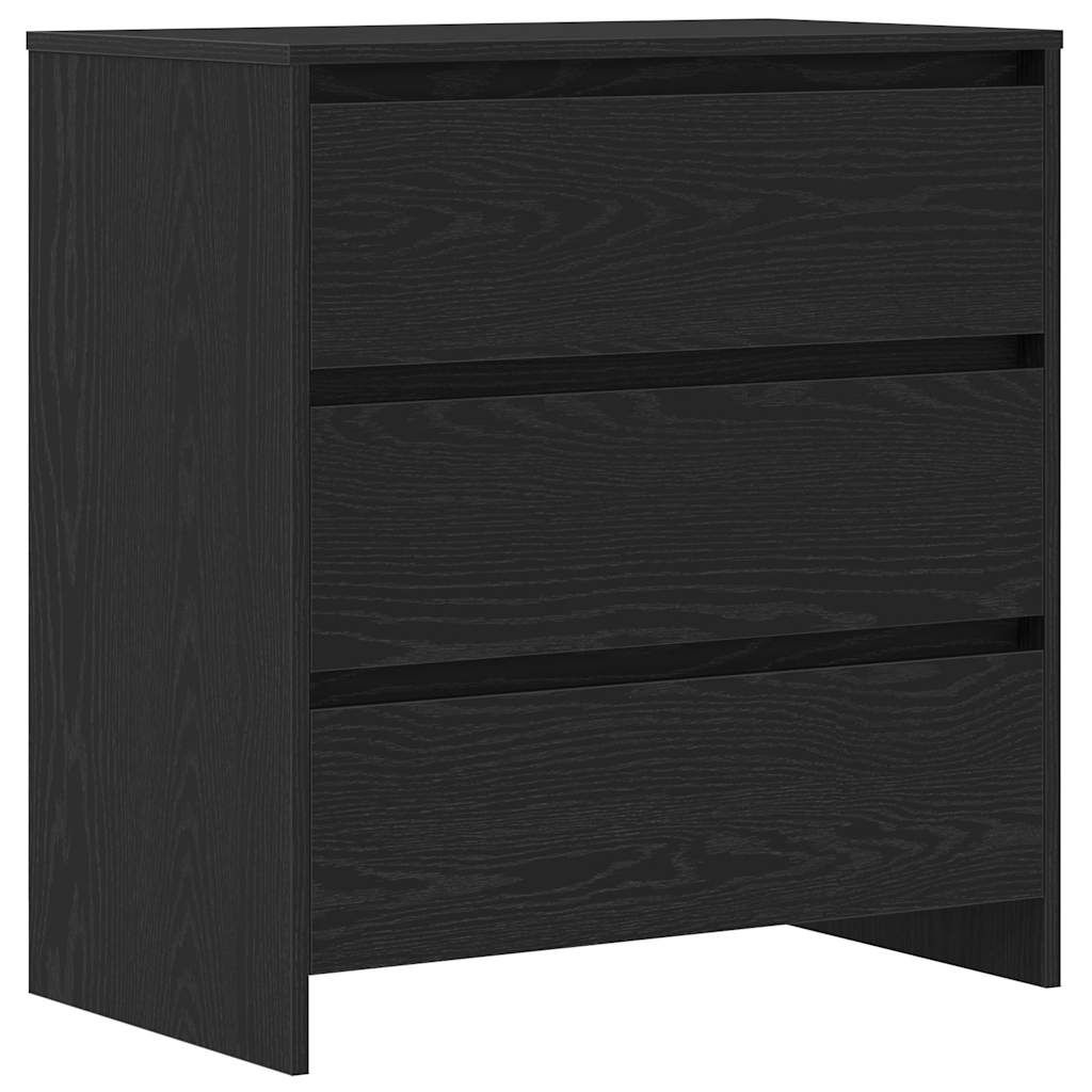 Aparador 2 pcs Negro 70 x 41 x 75 cm Madera de ingeniería