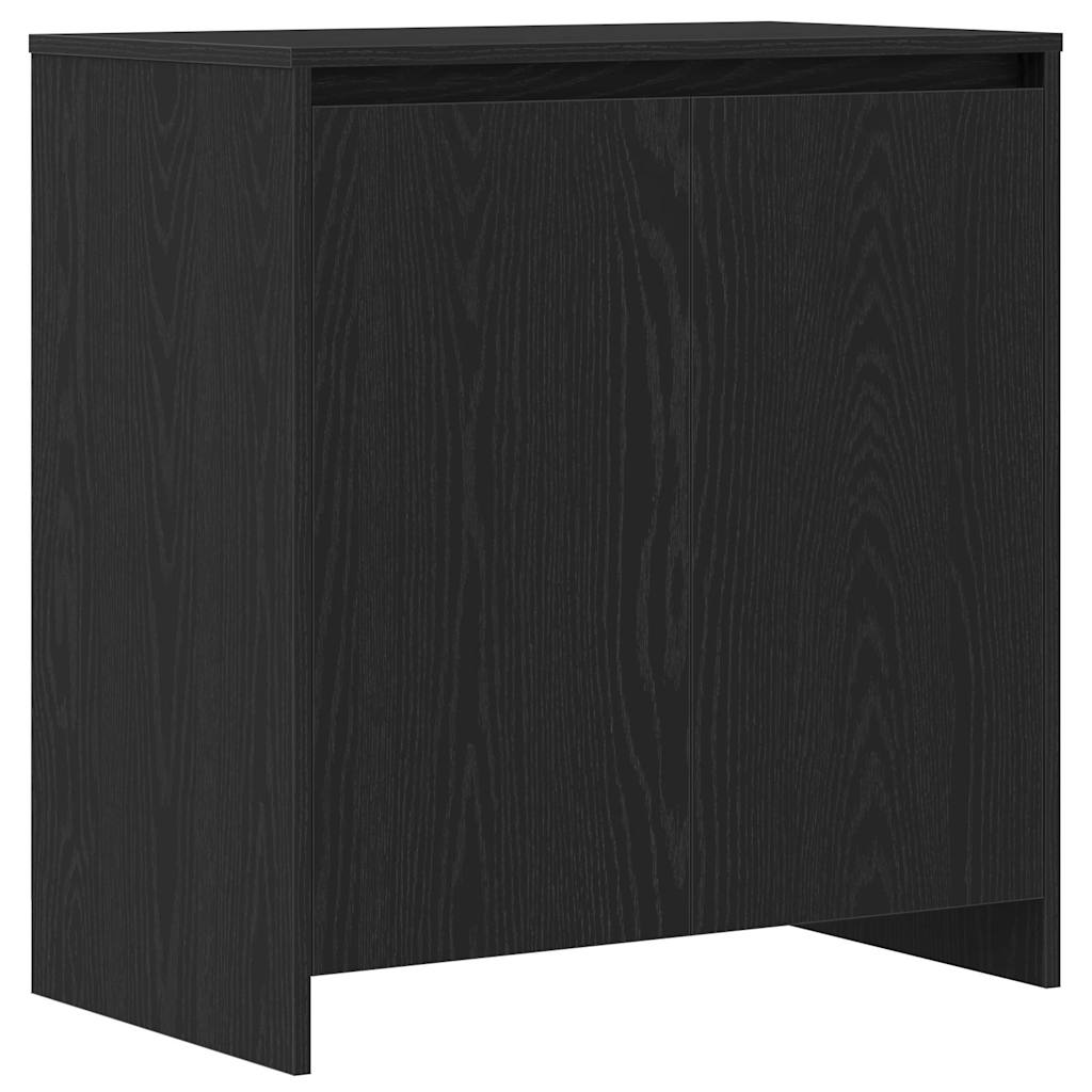 Aparador 2 pcs Negro 70 x 41 x 75 cm Madera de ingeniería