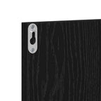 Conjunto de muebles de recibidor con cajón 3 pcs Roble negro