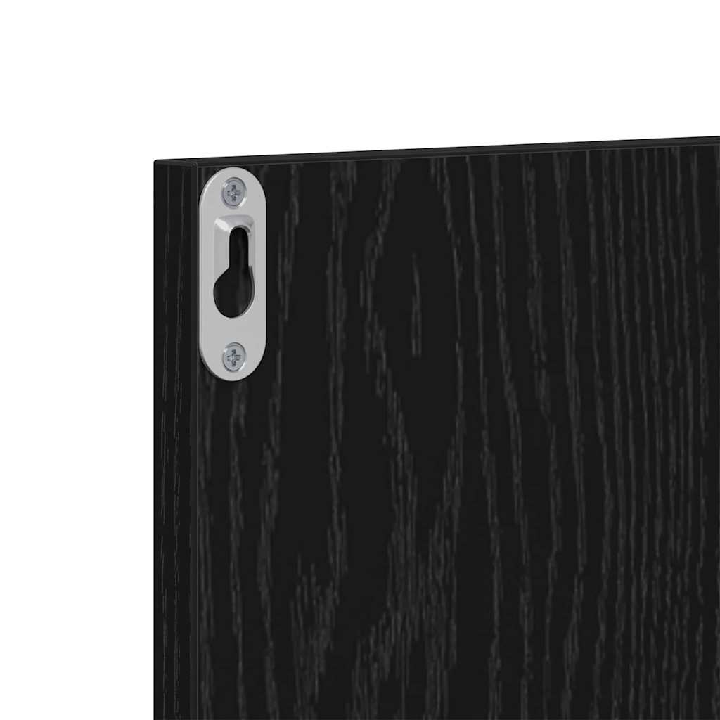 Conjunto de muebles de recibidor con cajón 3 pcs Roble negro