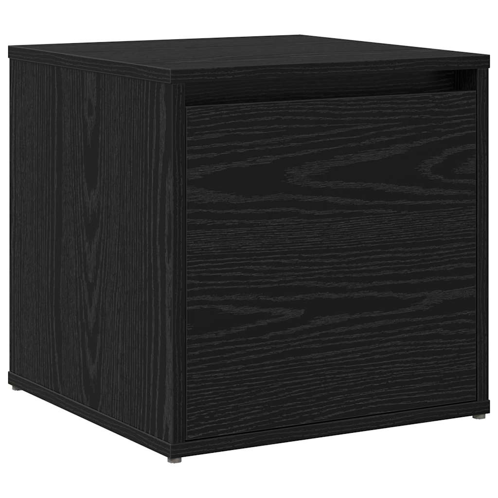 Conjunto de muebles de recibidor con cajón 3 pcs Roble negro