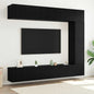 TV stand set 3 pcs Aged wood