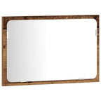 Juego de muebles de baño con puerta 3 pcs Madera envejecida