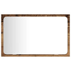 Juego de muebles de baño con puerta 3 pcs Madera envejecida