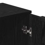Aparador con cajón 3 pcs Roble Negro Madera de ingeniería