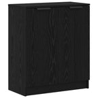 Aparador con cajón 3 pcs Roble Negro Madera de ingeniería