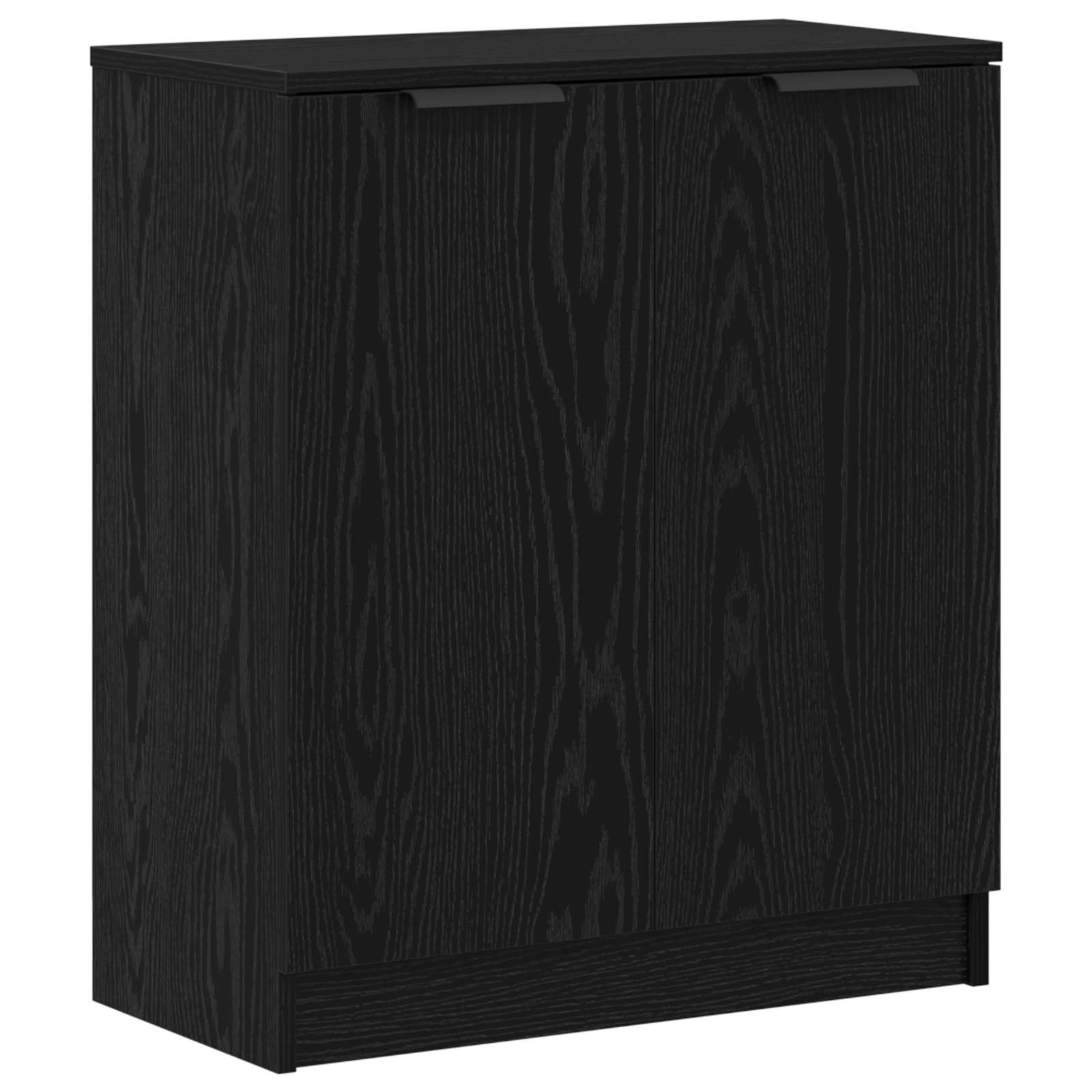 Aparador con cajón 3 pcs Roble Negro Madera de ingeniería