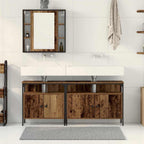 Unidades de Tocador de Baño 3 pcs Marrón Madera contrachapada