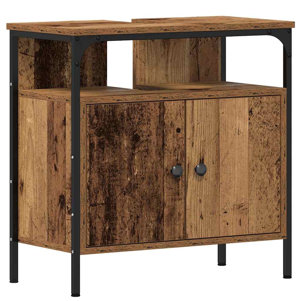 Unidades de Tocador de Baño 3 pcs Marrón Madera contrachapada