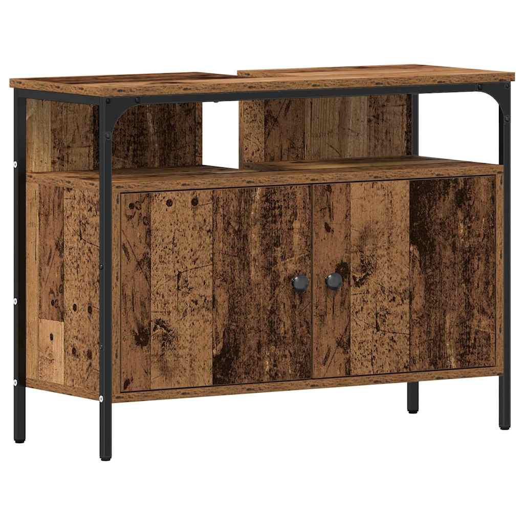 Unidades de Tocador de Baño 3 pcs Marrón Madera contrachapada