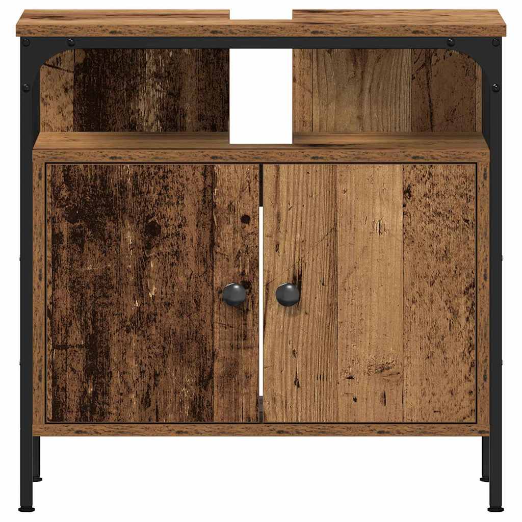 Unidades de Tocador de Baño 3 pcs Marrón Madera contrachapada