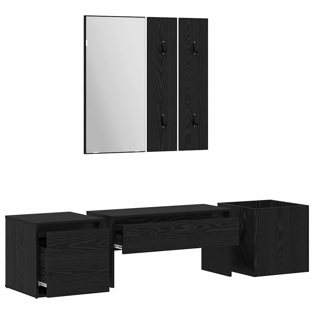 Conjunto de muebles de recibidor 6 pcs Madera de ingeniería