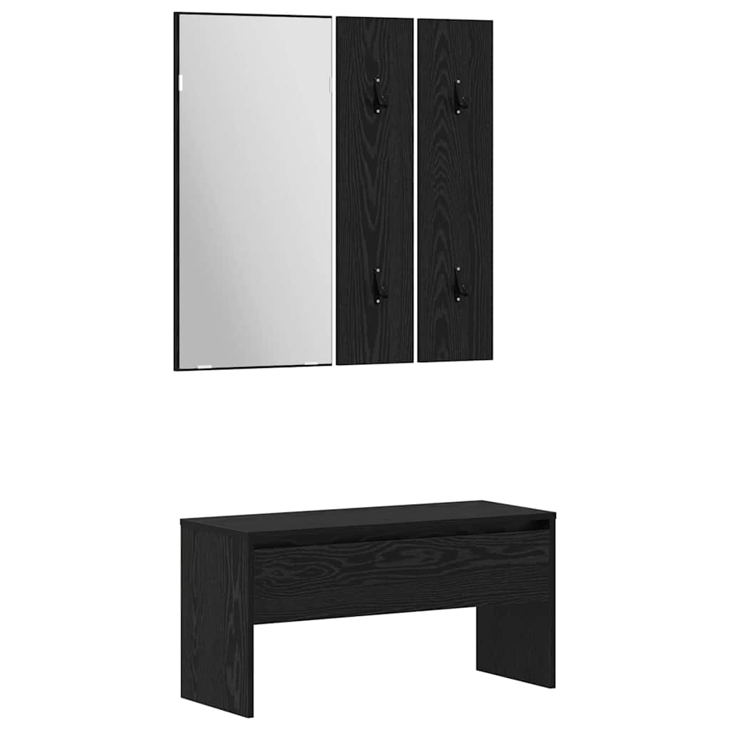 Conjunto de muebles de recibidor 6 pcs Madera de ingeniería