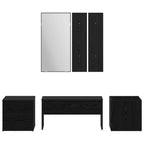 Conjunto de muebles de recibidor 6 pcs Madera de ingeniería