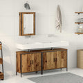 Unidades de Tocador de Baño 3 pcs Marrón Madera contrachapada