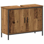 Unidades de Tocador de Baño 3 pcs Marrón Madera contrachapada
