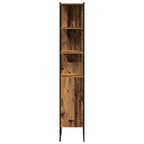 Juego de muebles de baño 3 pcs Marrón Madera de ingeniería