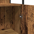 Juego de muebles de baño 3 pcs Marrón Madera contrachapada