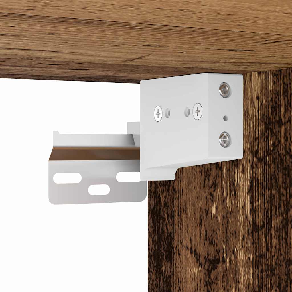 Juego de muebles de baño 3 pcs Marrón Madera contrachapada