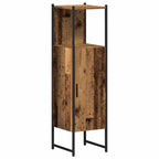 Juego de muebles de baño 3 pcs Marrón Madera contrachapada