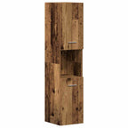 Juego de muebles de baño con cajón 4 pcs Madera envejecida