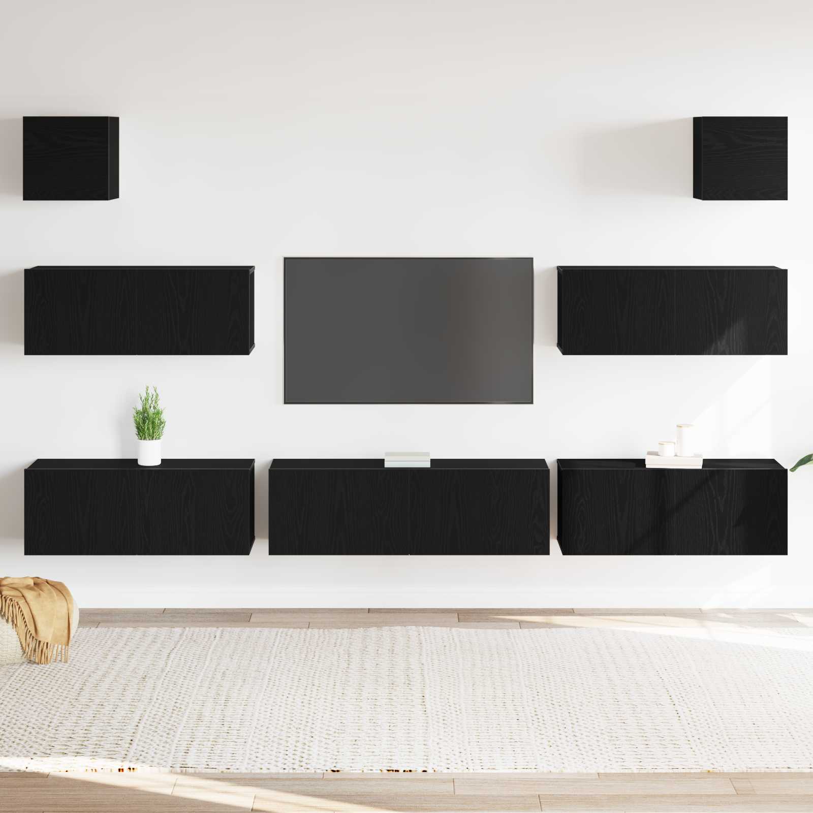 Conjunto de mueble de TV 2 pcs Madera Vieja 37 x 37 x 72 cm