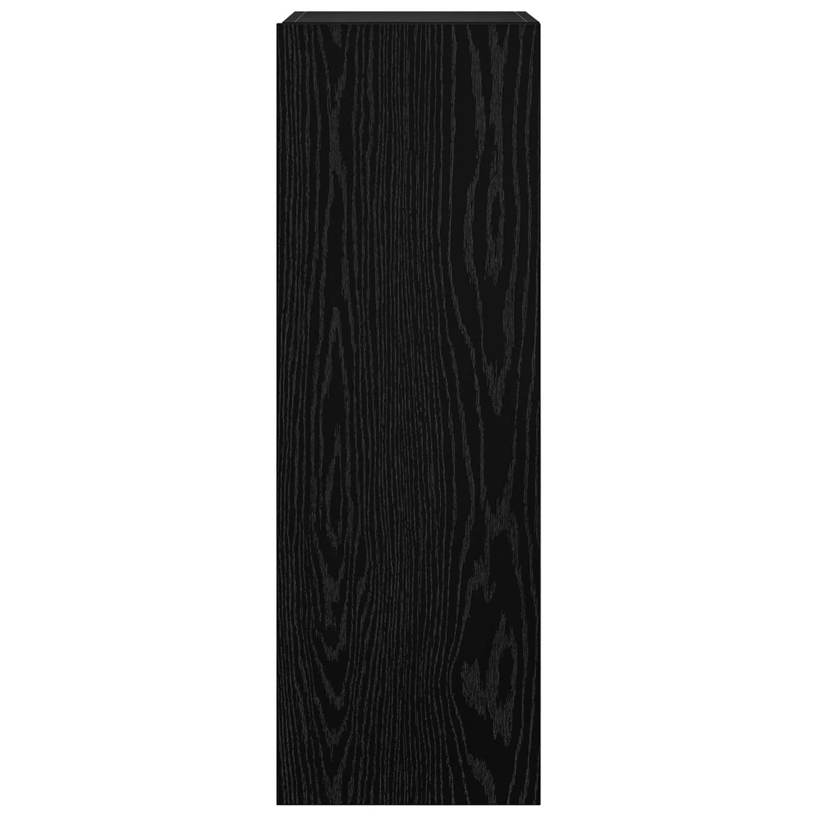 Conjunto de mueble de TV 6 pcs Roble Negro 100 x 30 x 30 cm