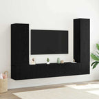 Conjunto de mueble de TV 2 pcs Madera envejecida