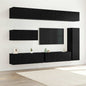 Conjunto de mueble de TV 10 pcs Madera envejecida