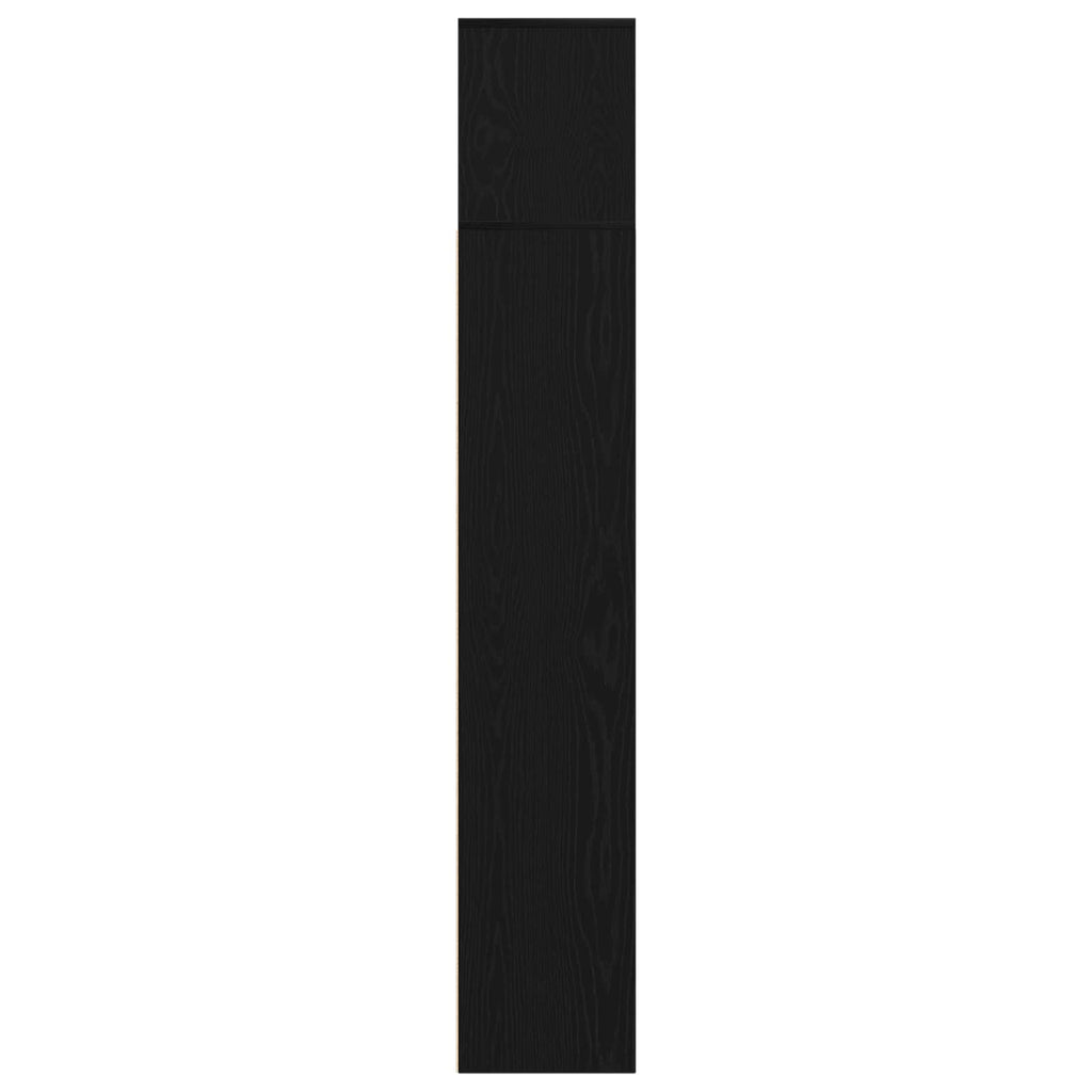 Estante de libros 3 pcs Roble Negro 36 x 30 x 143 cm
