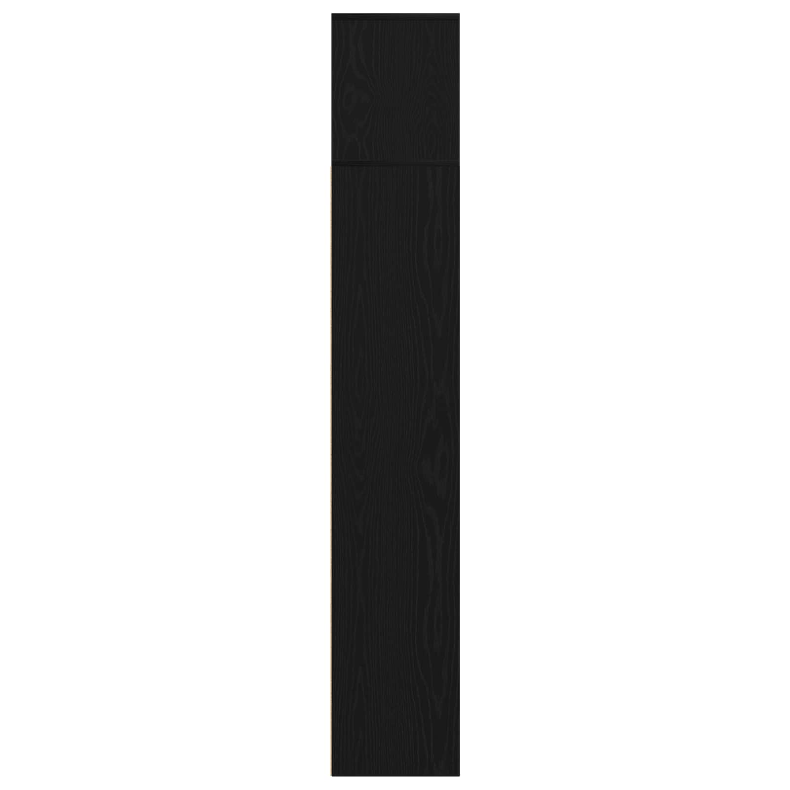 Estante de libros 3 pcs Roble Negro 36 x 30 x 143 cm