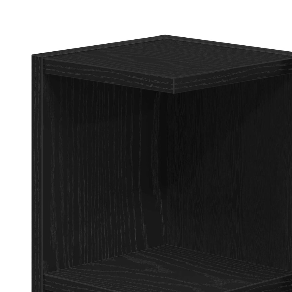 Juego de muebles de baño 3 pcs Negro 30 x 30 x 99,5 cm